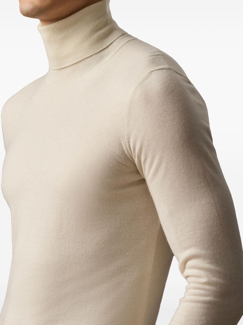 roll-neck cashmere pullover - 4