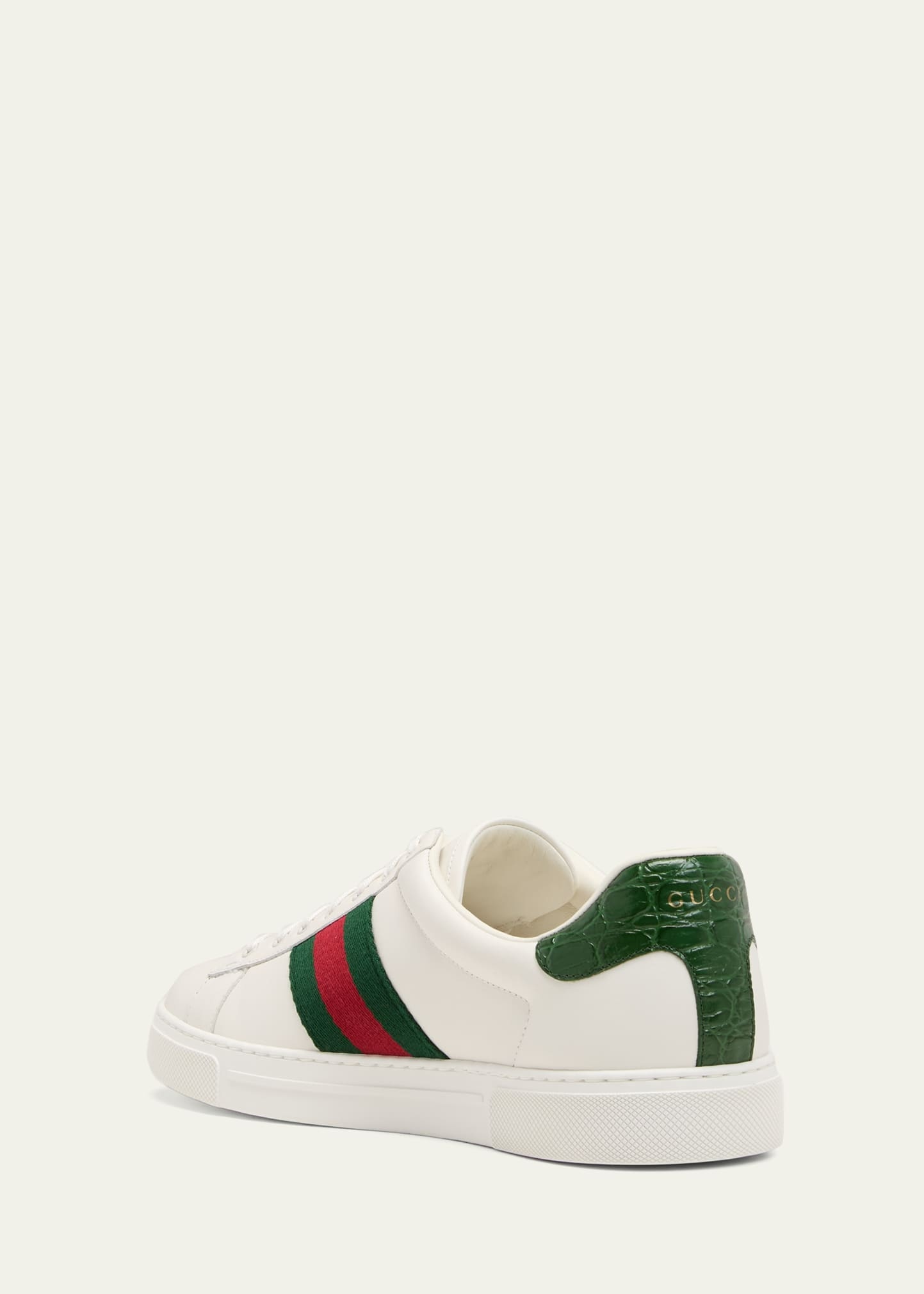 Men's Ace Leather Web Low-Top Sneakers - 2