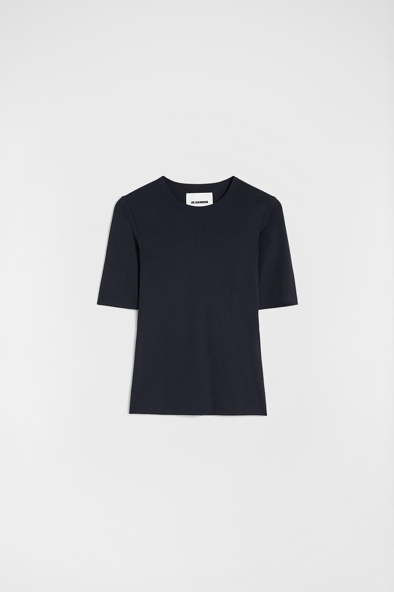 Fluid Viscose Crew-Neck Top 1