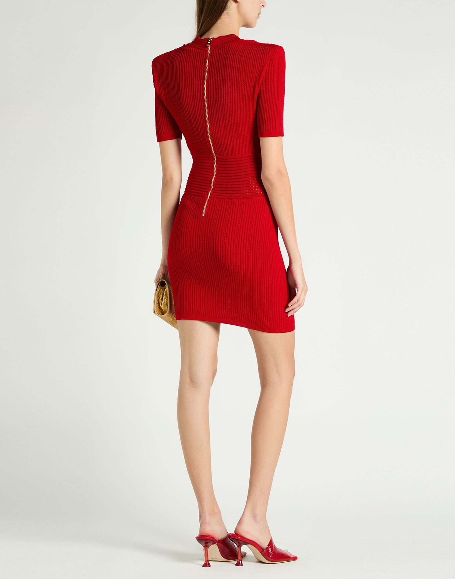 Red Women's Sheath Dress - 4