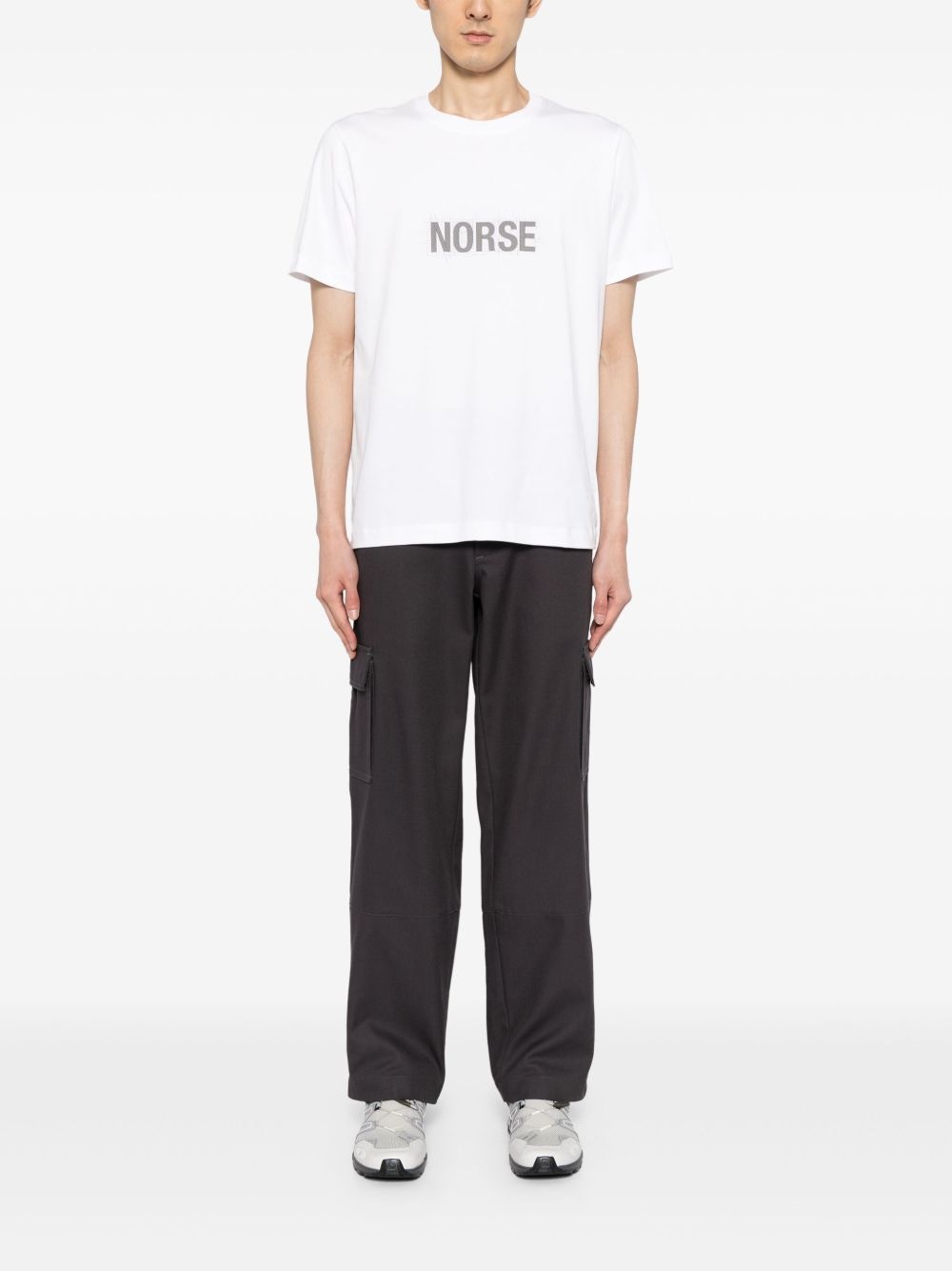 logo-print cotton T-shirt - 2