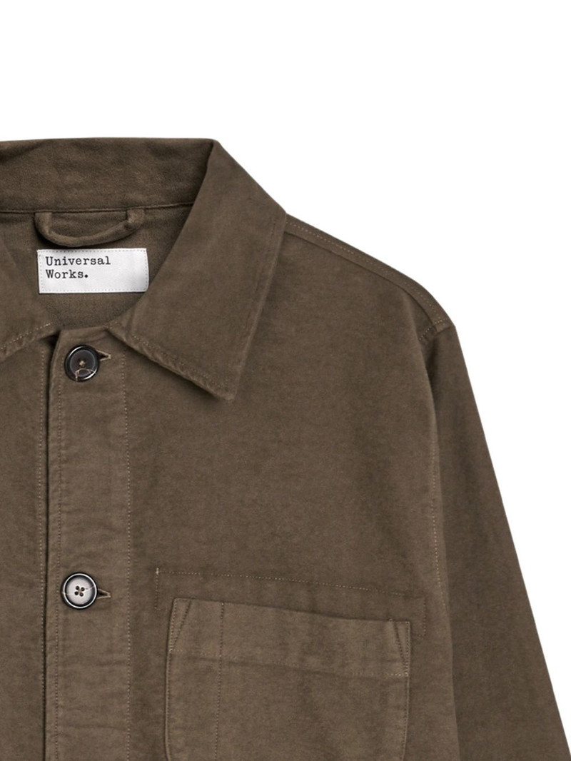 Universal Works button field shirt jacket outlook