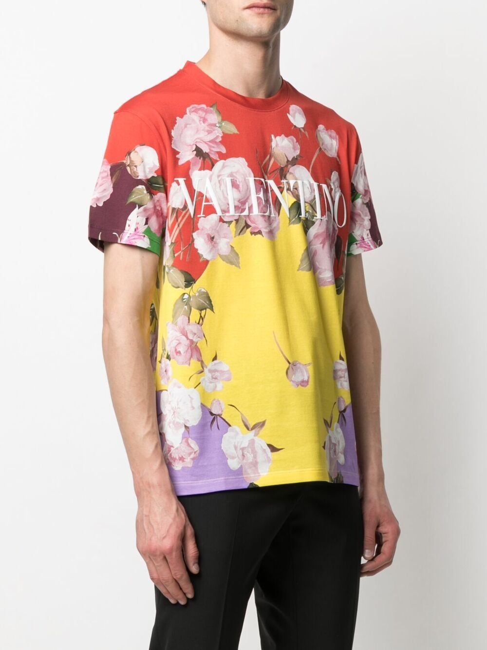 Flying Flowers printed T-shirt - 3