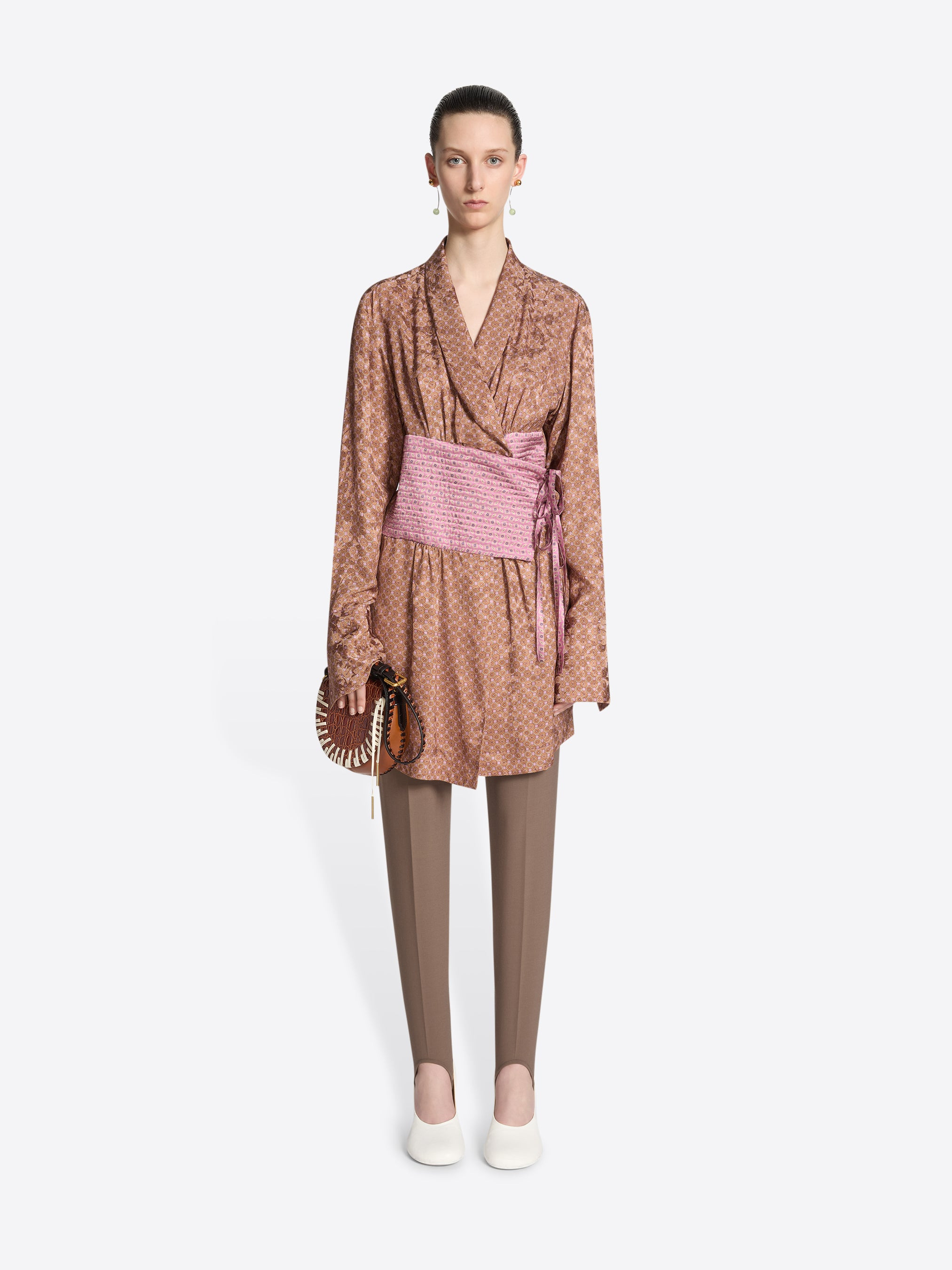 JACQUARD ROBE TOP - 2