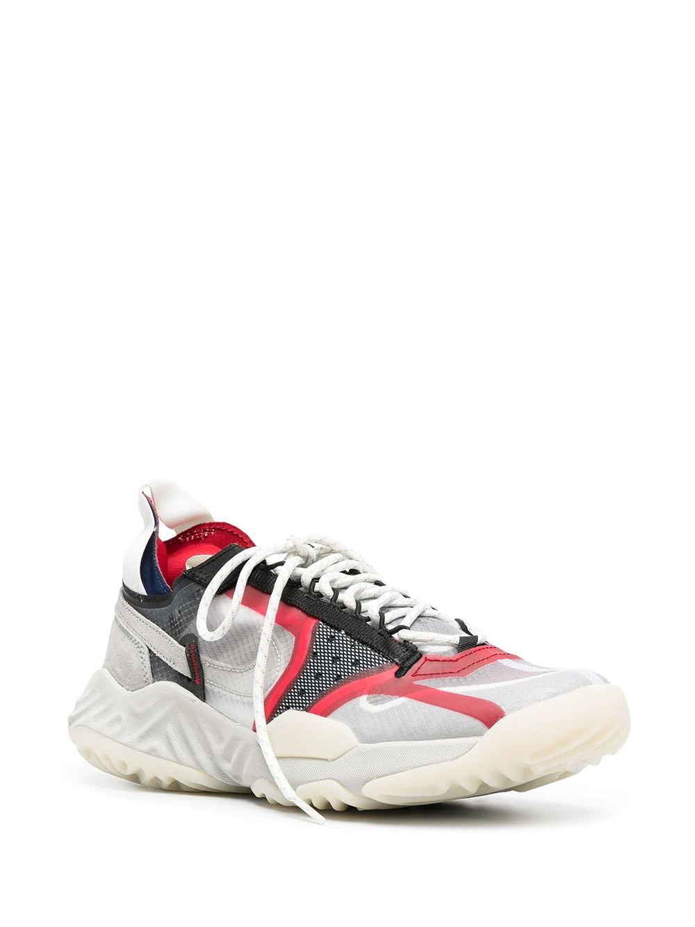 panelled design trainers - 2