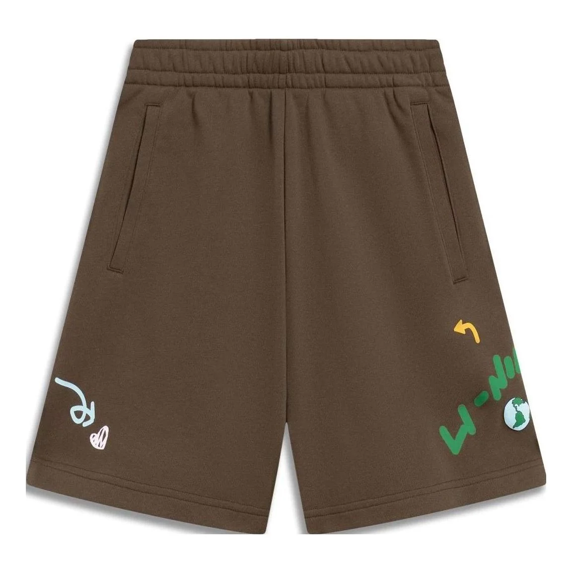 (WMNS) Li-Ning Graphic Shorts 'Brown' AKST664-4 - 1