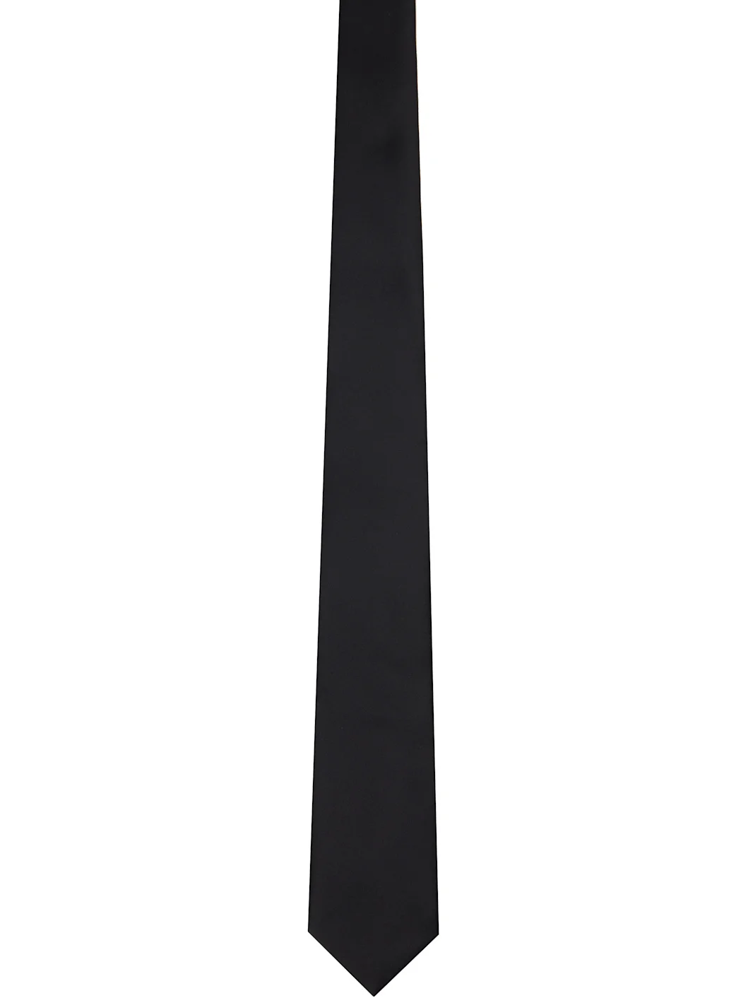 Black Satin Tie - 1