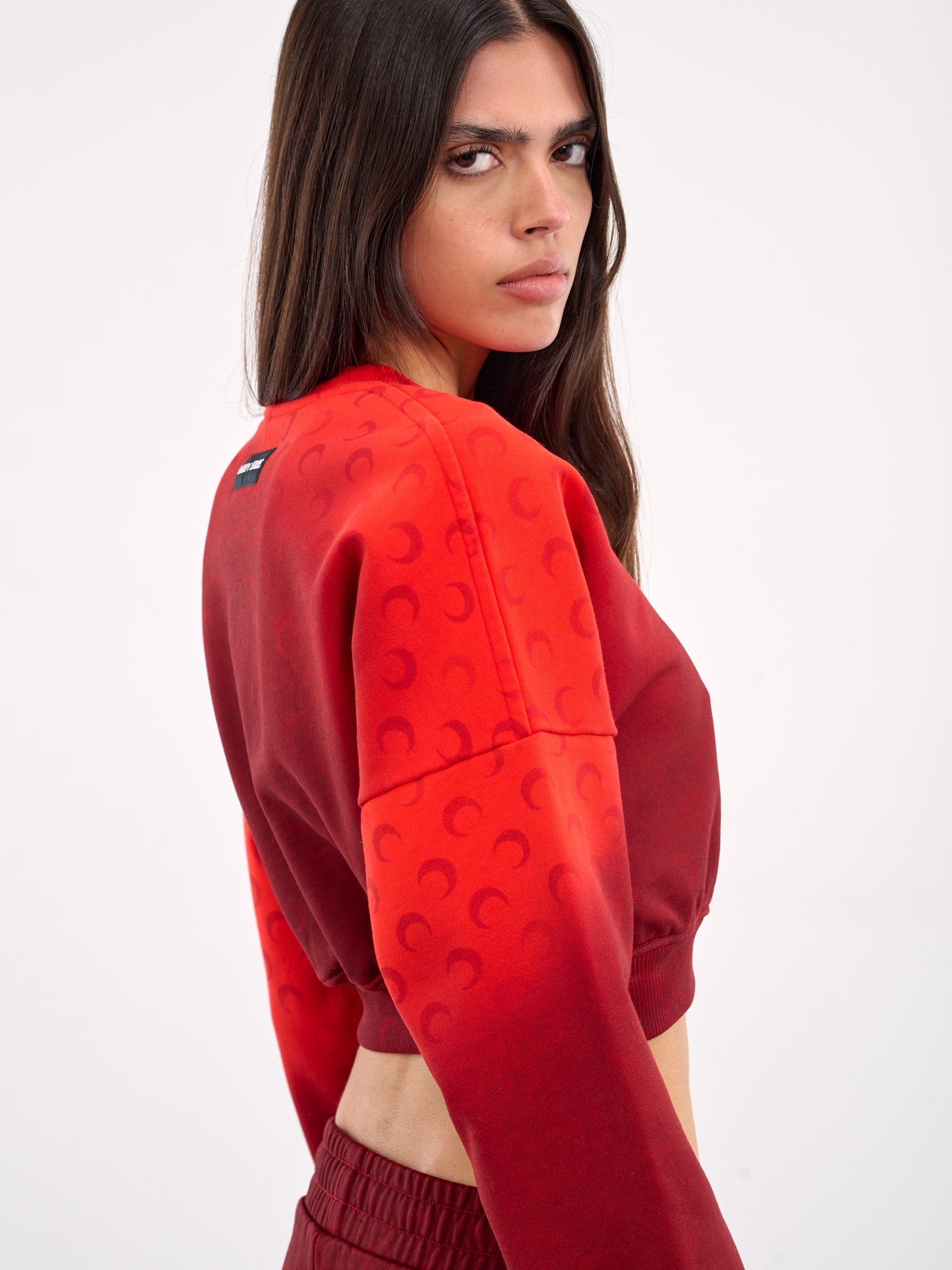 Moon Faded Gradient Crop Sweatshirt - 5