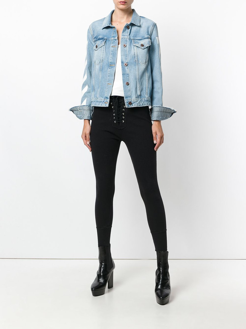 Unravel lace-up skinny sweatpants outlook