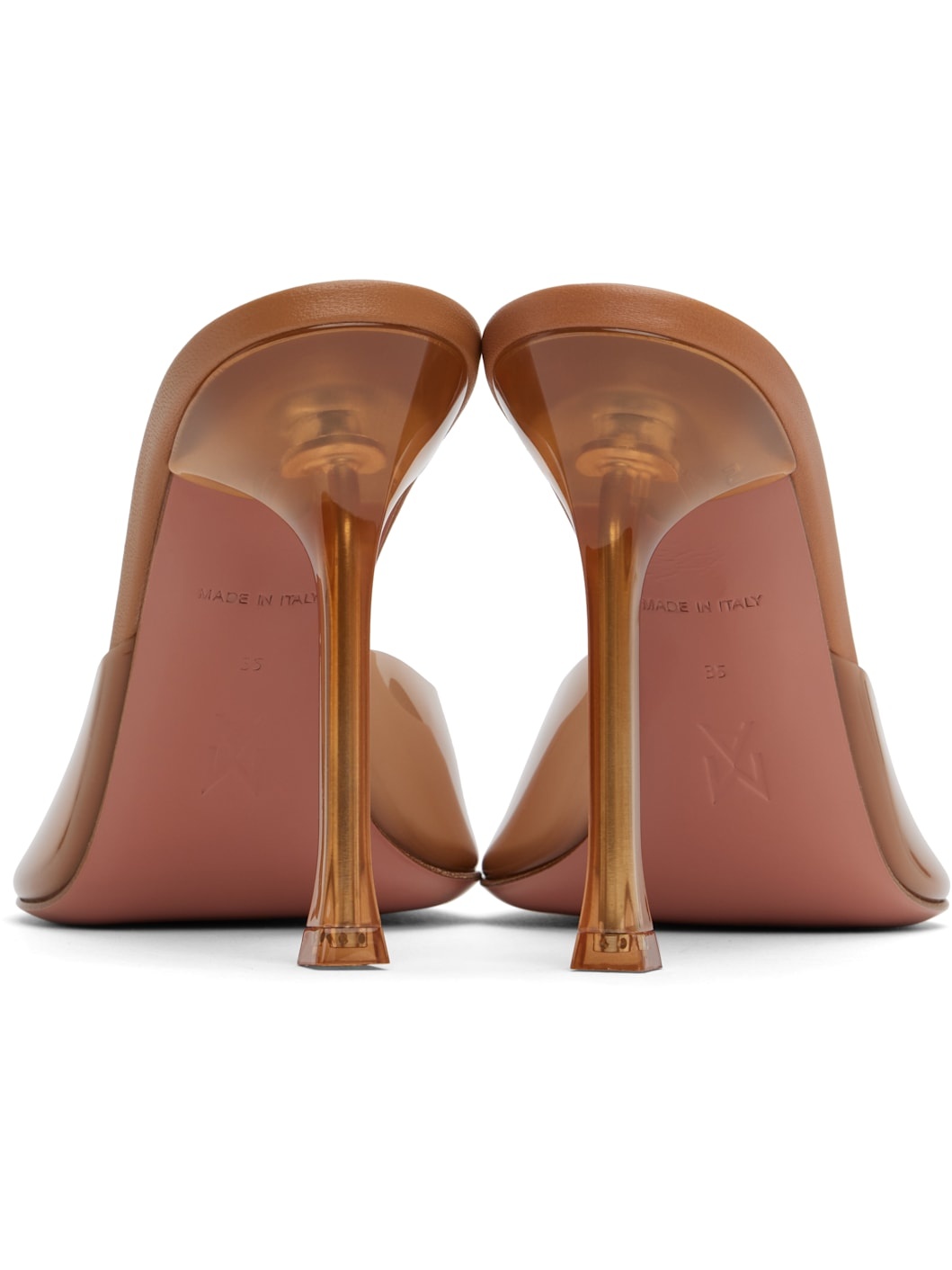 Tan Alexa Glass Slipper 105 Heeled Sandals - 2