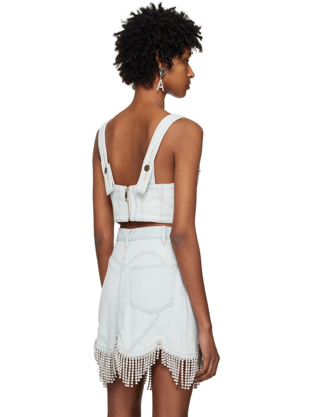 Blue Crystal Trim Camisole - 3