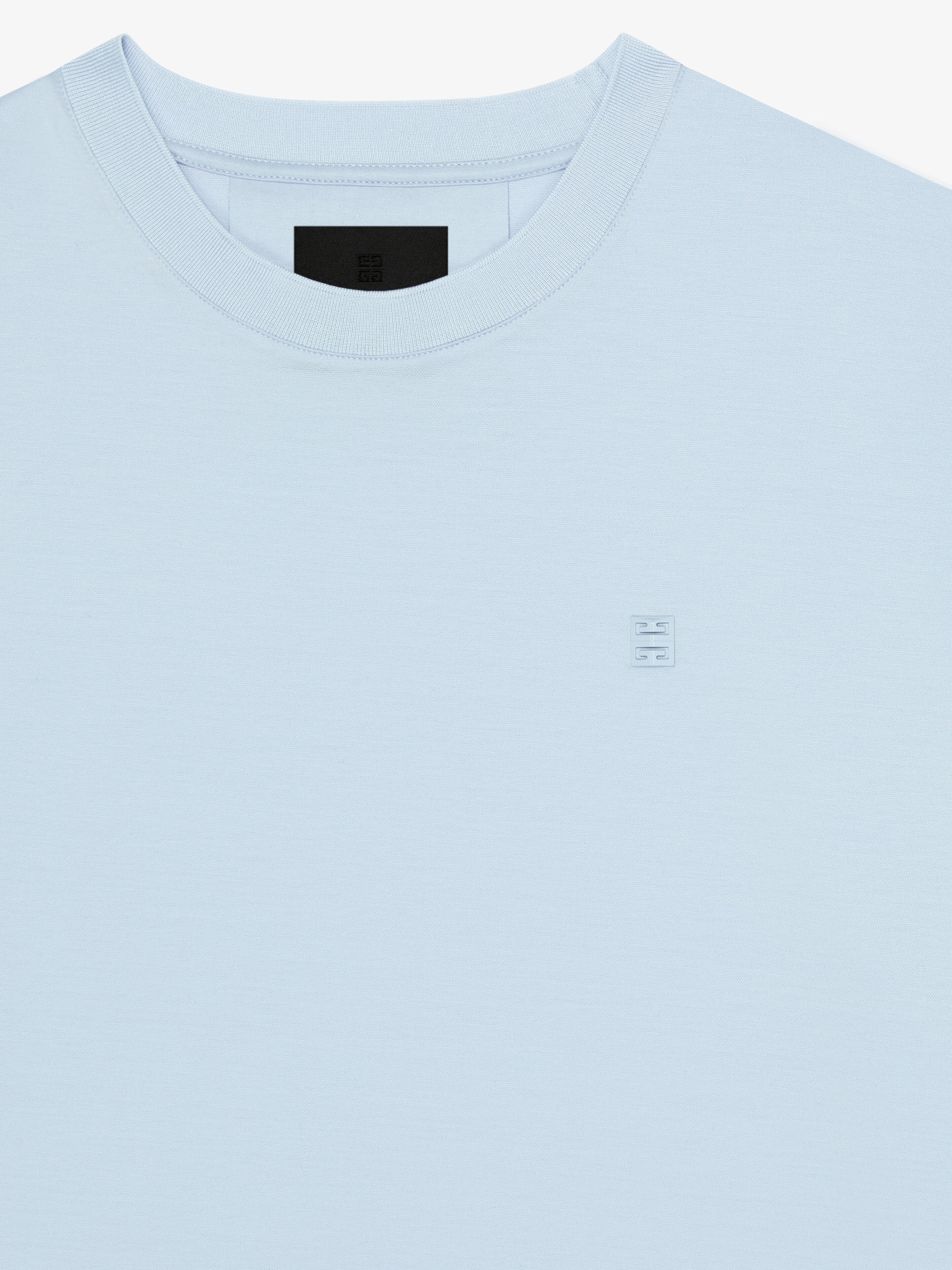 T-SHIRT IN MERCERIZED COTTON WITH 4G DETAIL - 2