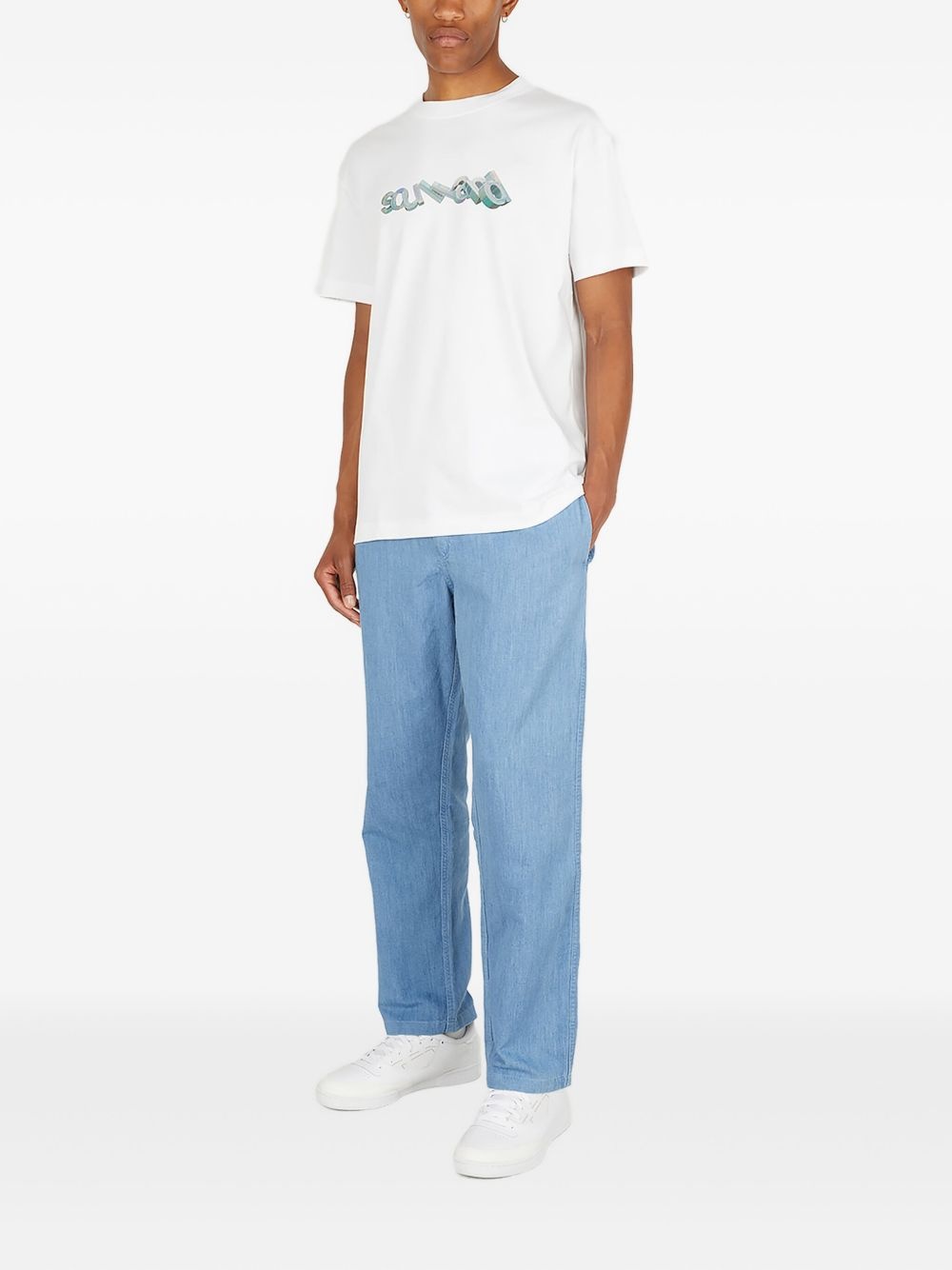 Tilting logo-print T-shirt - 2