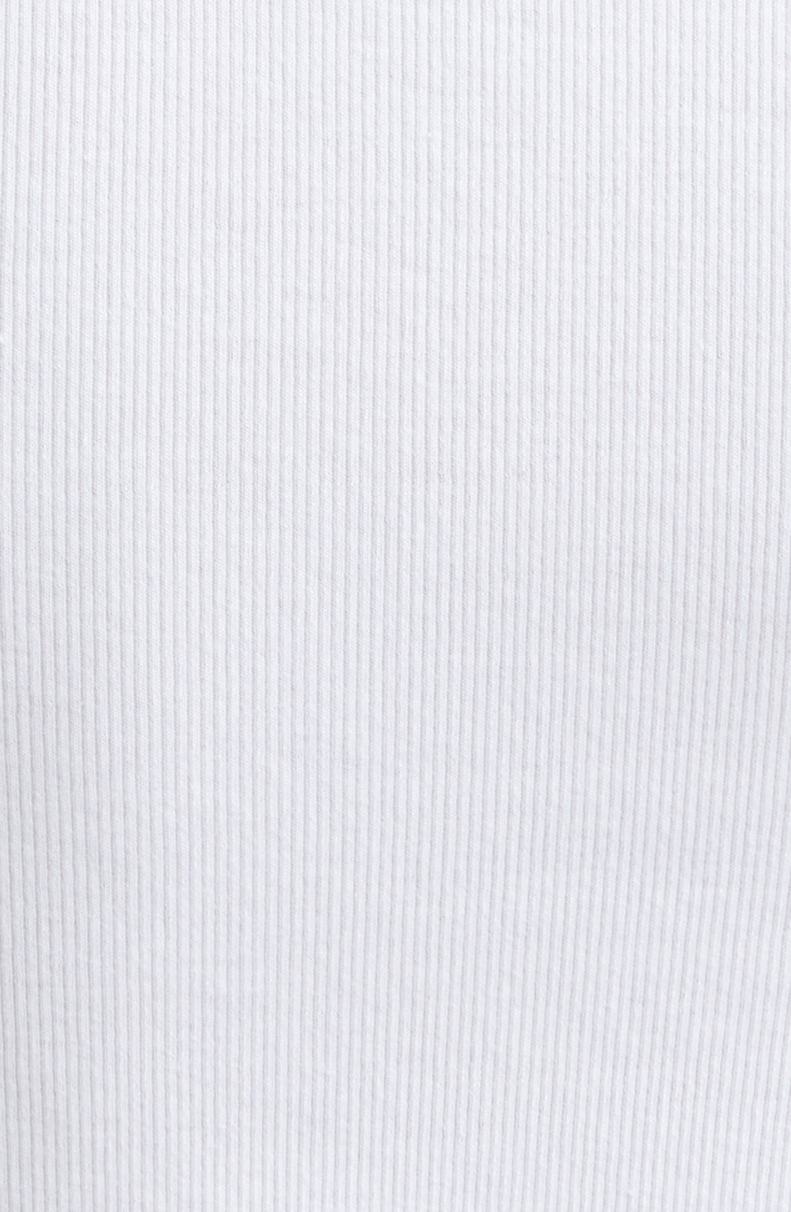 TOTEME Espera Rib Stretch Organic Cotton Tank in White at Nordstrom - 6