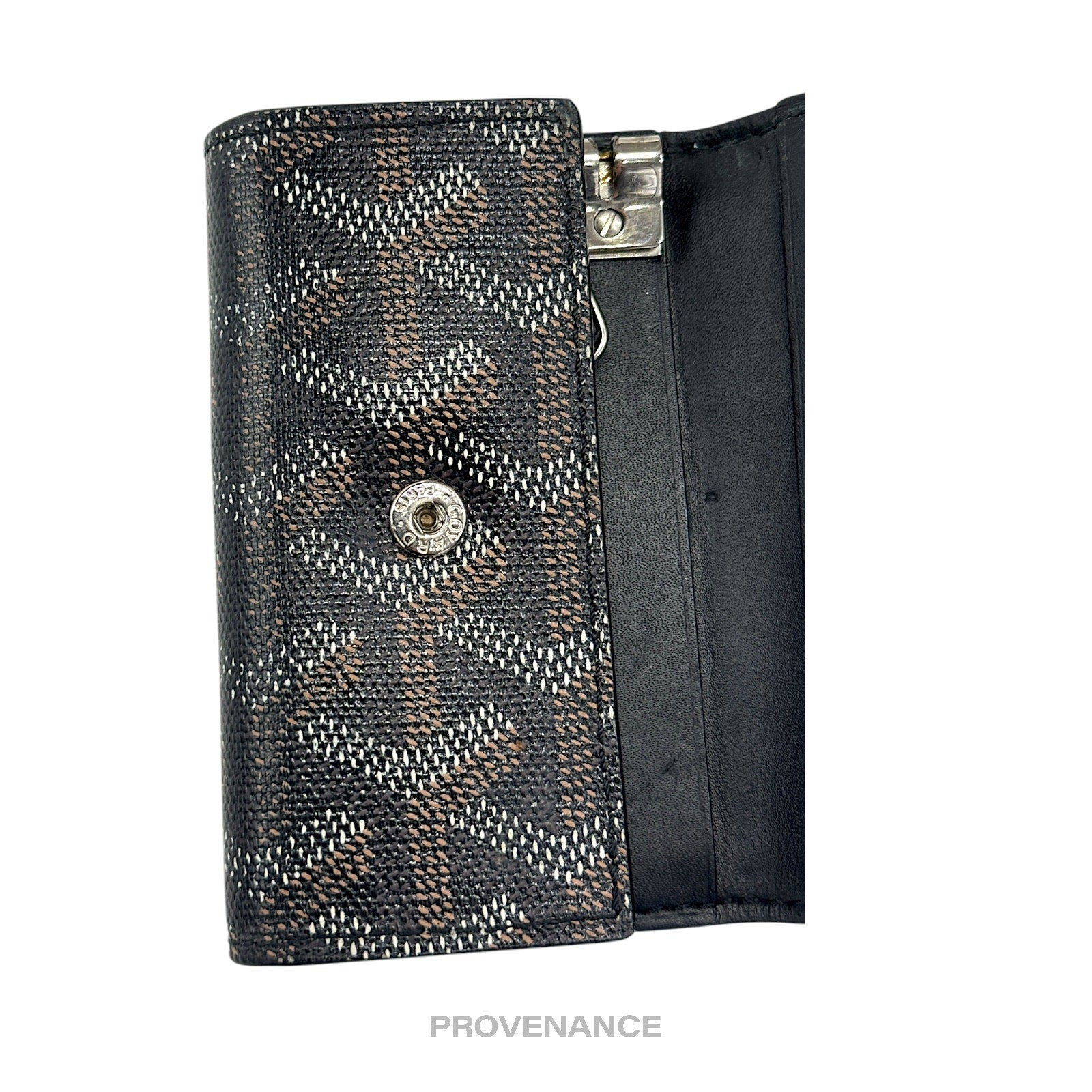 Goyard 6 Key Case Wallet - Black Goyardine - 6