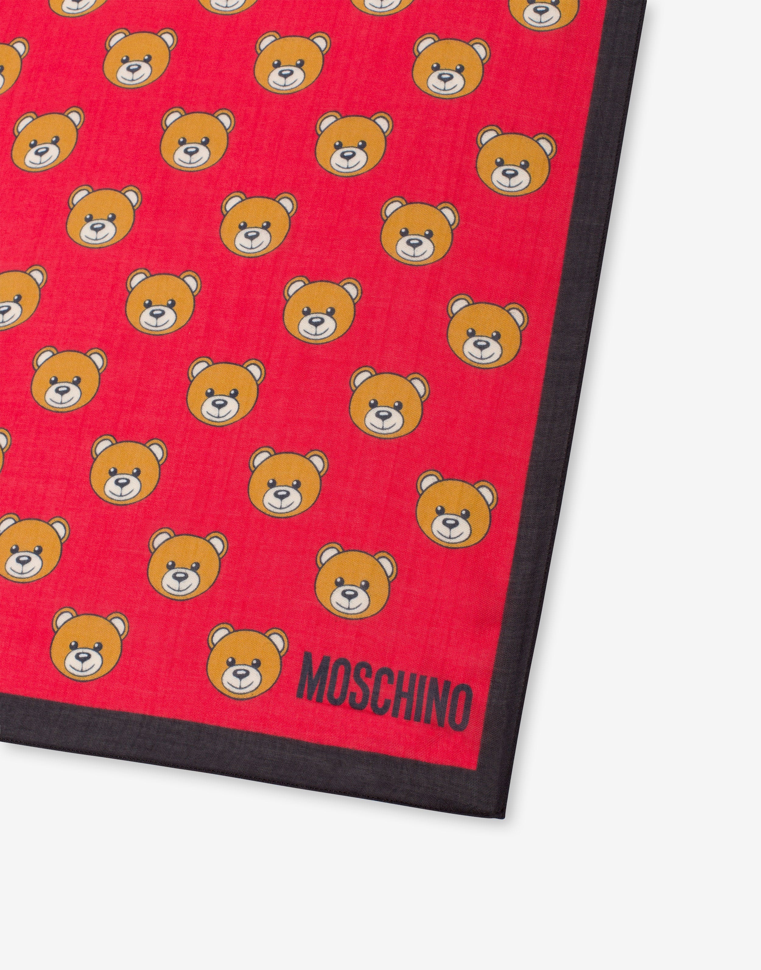 ALL-OVER TEDDY BEAR MODAL SCARF - 3