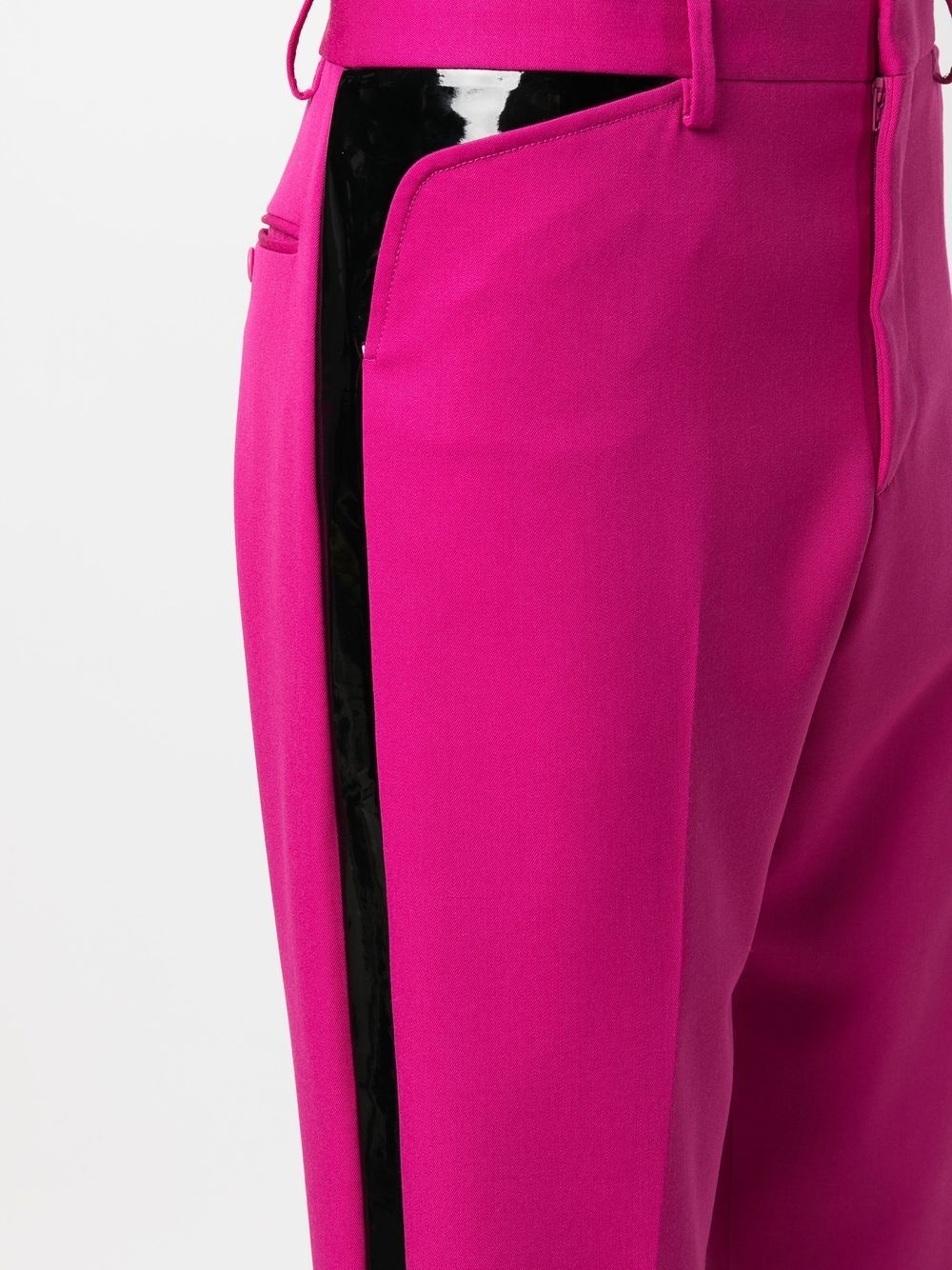 mid-rise straight-leg trousers - 5