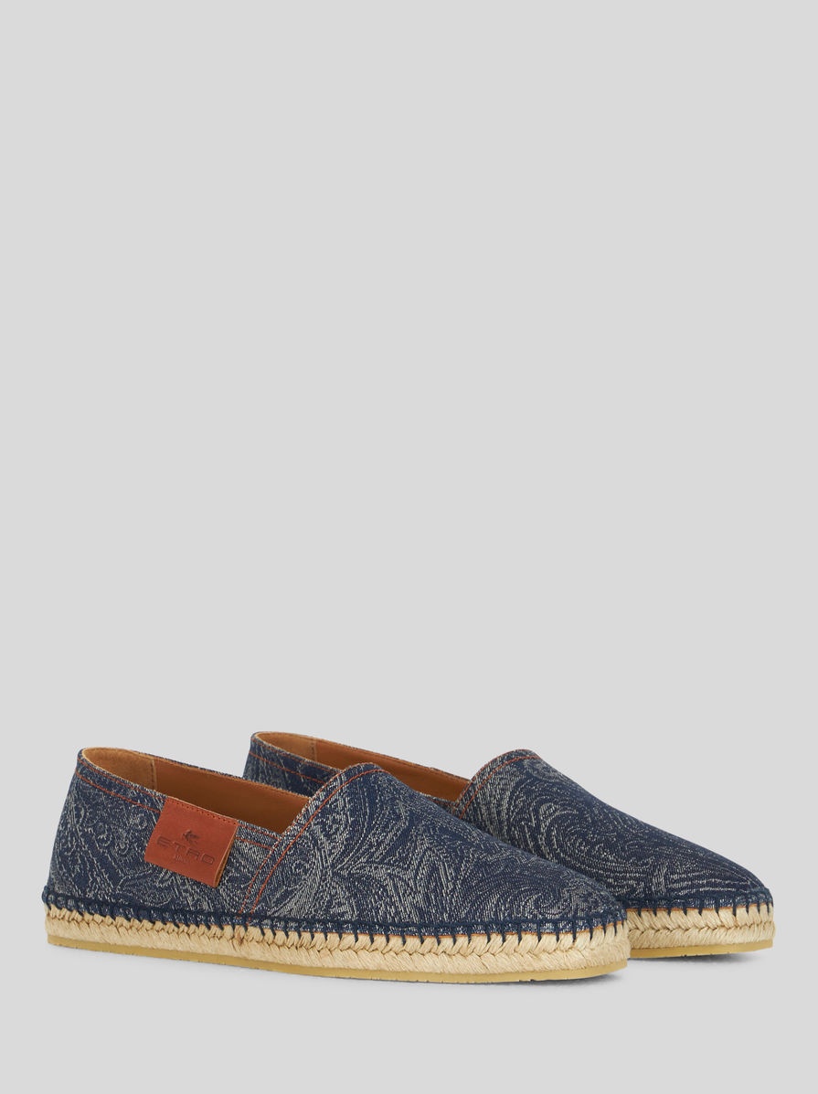 COTTON AND LINEN PAISLEY ESPADRILLES - 3