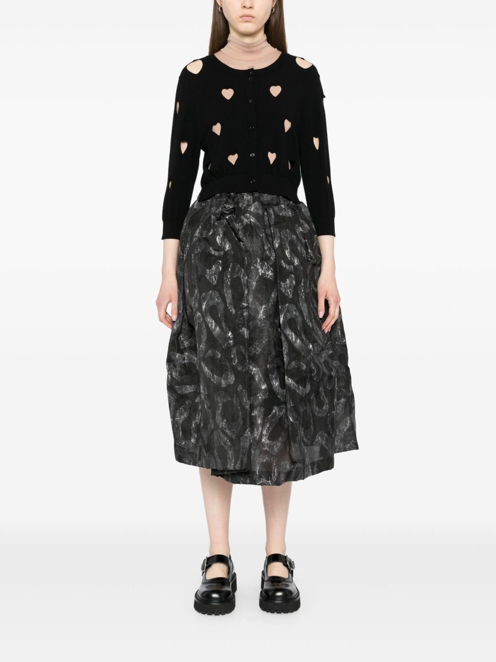 graphic-print skirt - 2