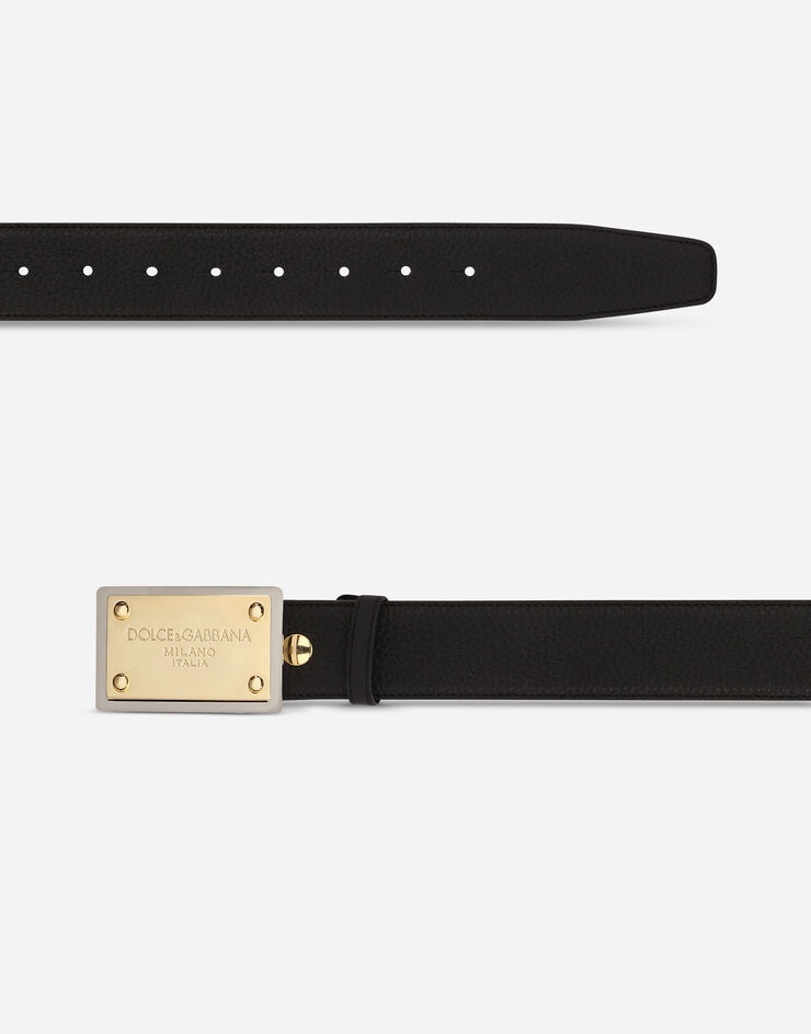 Grainy calfskin belt - 2