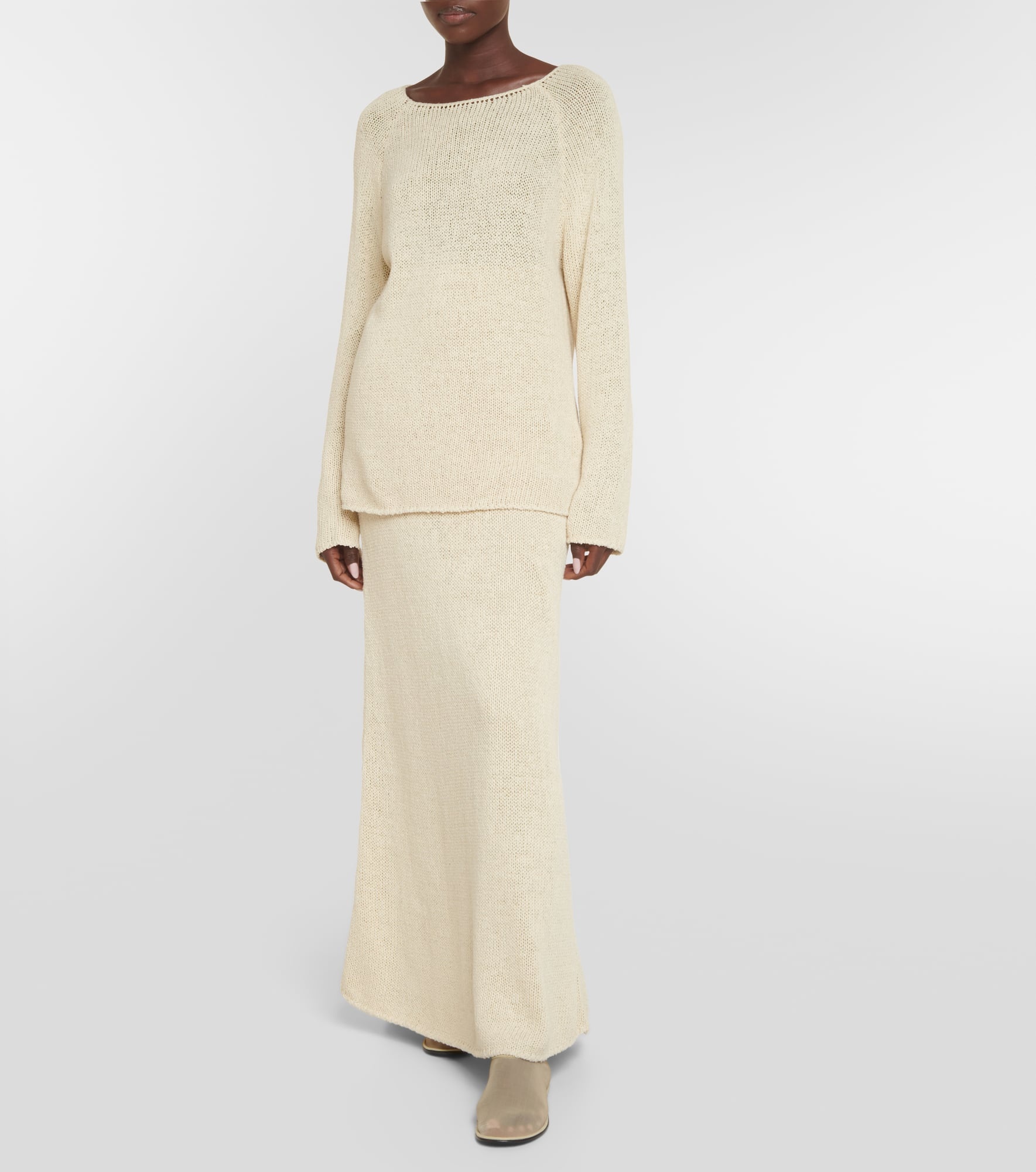Fumaia knitted silk maxi skirt - 2