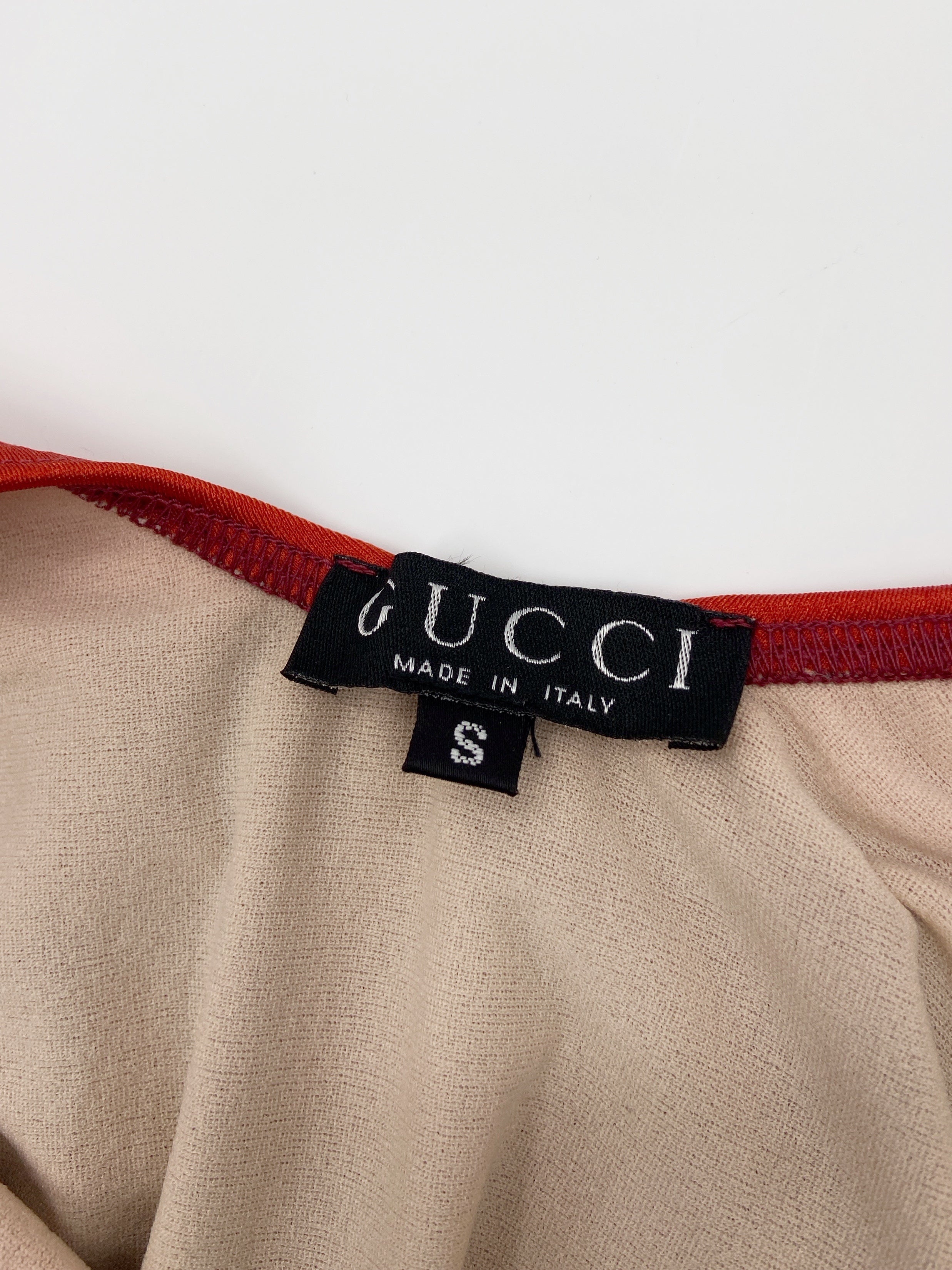 Gucci Spring 1997 Tom Ford Red Ombré One Piece Swimsuit S - 12