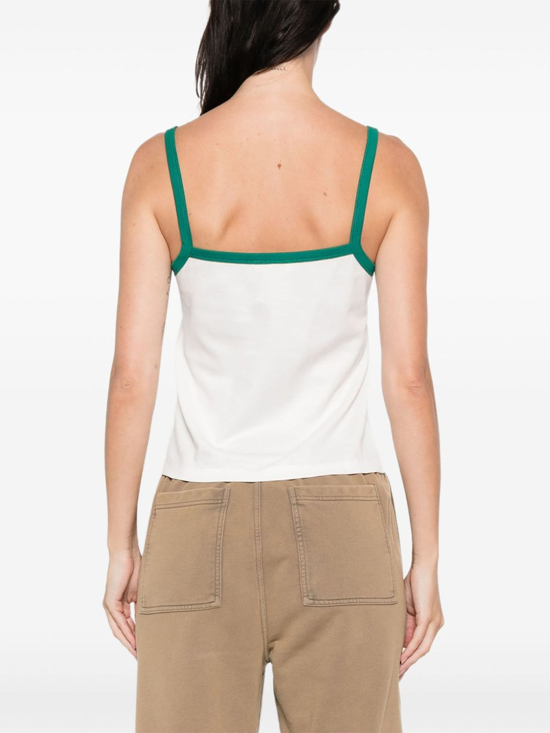 trimmed logo-embroidered tank top 4