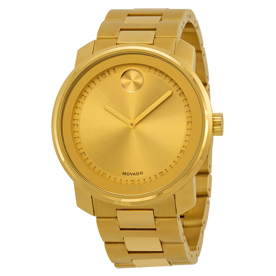 Movado - Movado Bold Champagne Dial Yellow Gold-plated Men's Watch 3600258 - 1