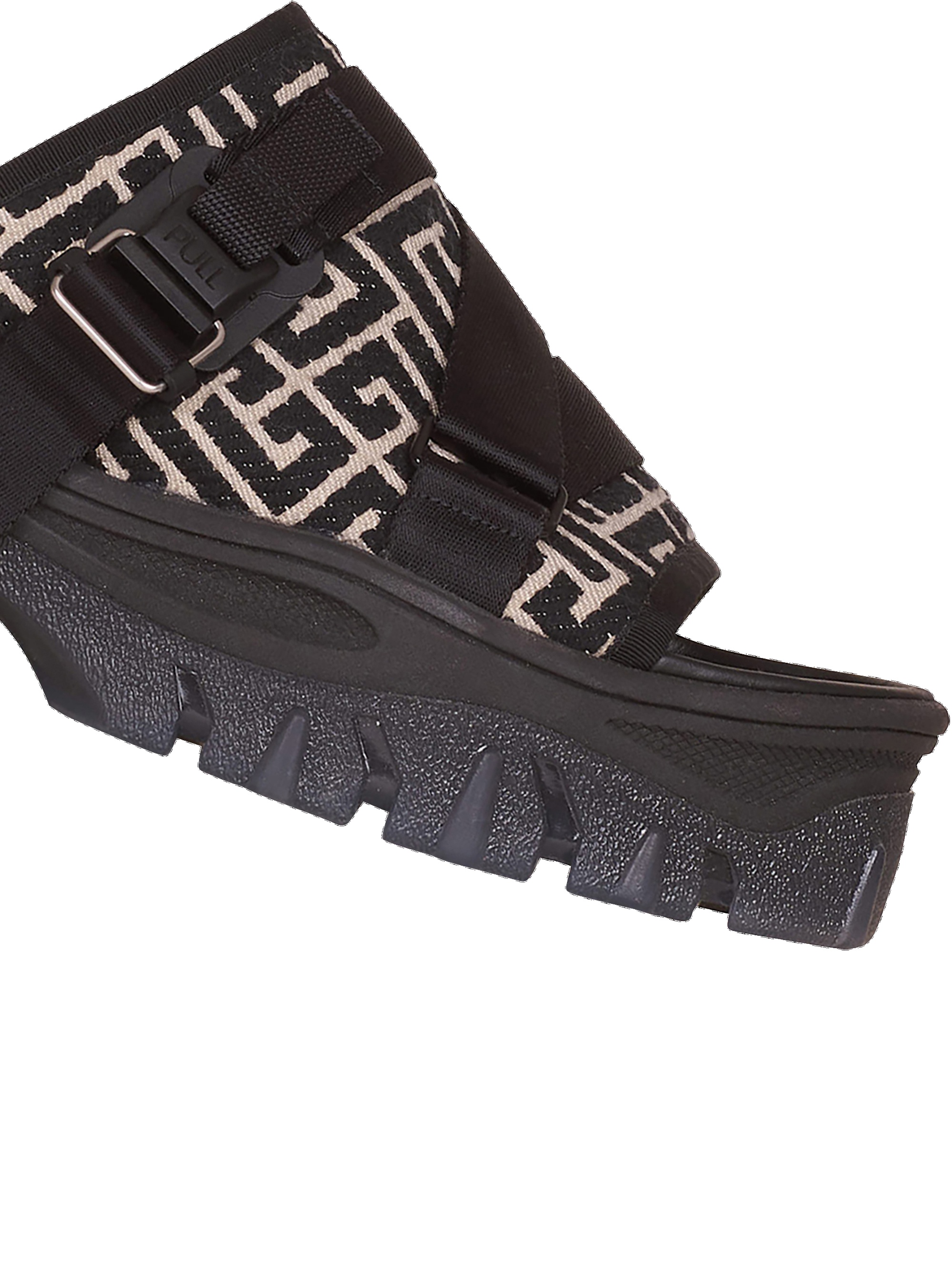 Bicolor monogram jacquard Ulysse mules - 6