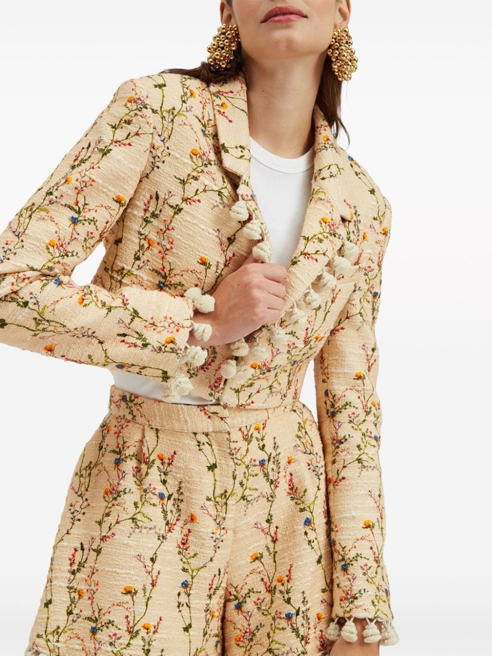 Torero embroidered cropped jacket - 3