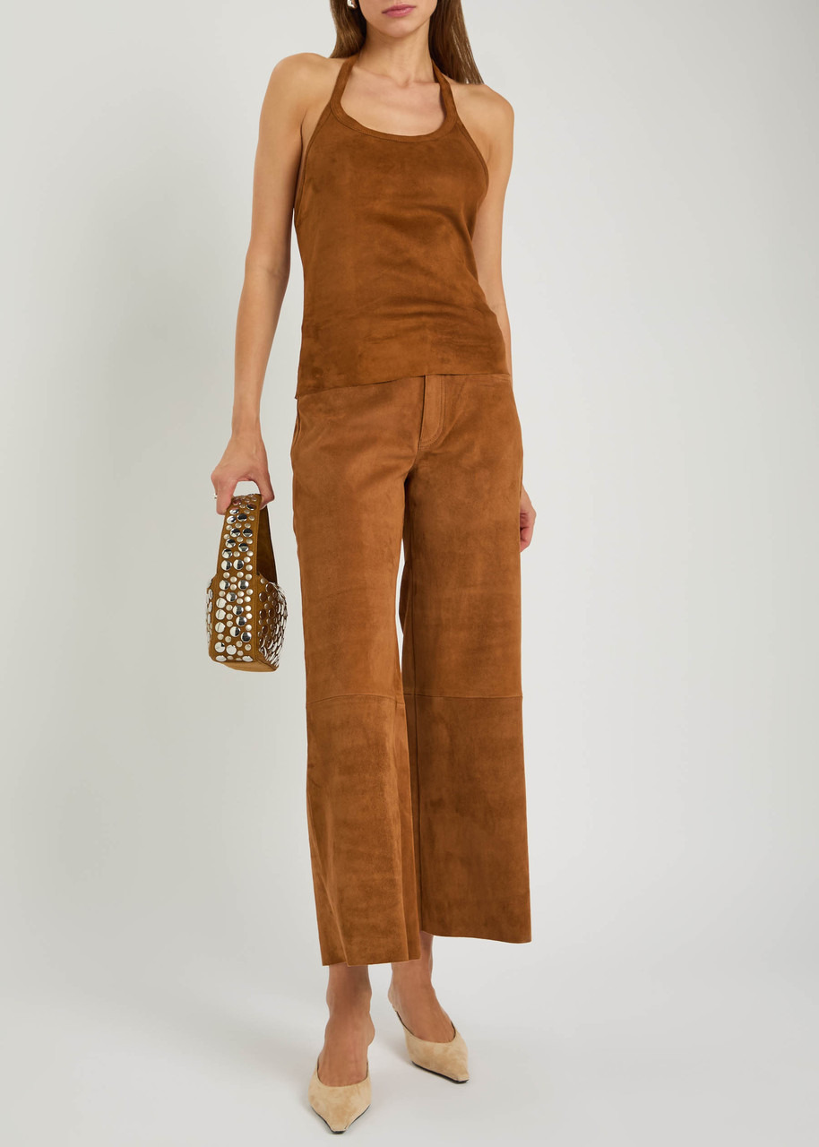 Stouls Lilou Stretch-suede Trousers - 4
