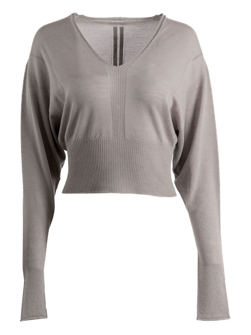 V-neck ribbed top 1