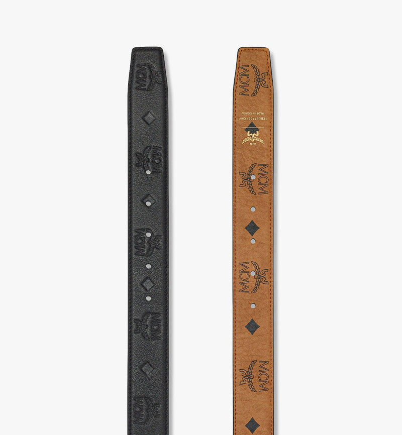 Aren Reversible Belt 1.3” in Embossed Monogram Leather 3