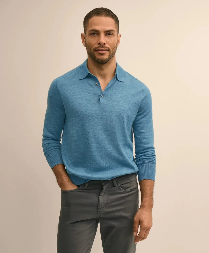 Ultimate Merino Wool Polo Sweater - 1