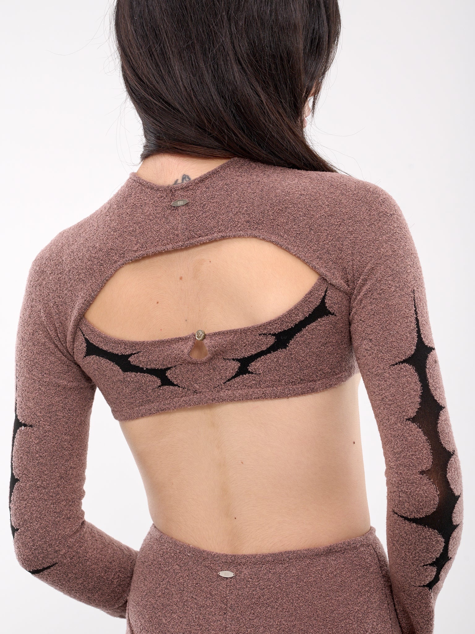 Thorn Intarsia Knit Sleeves - 5