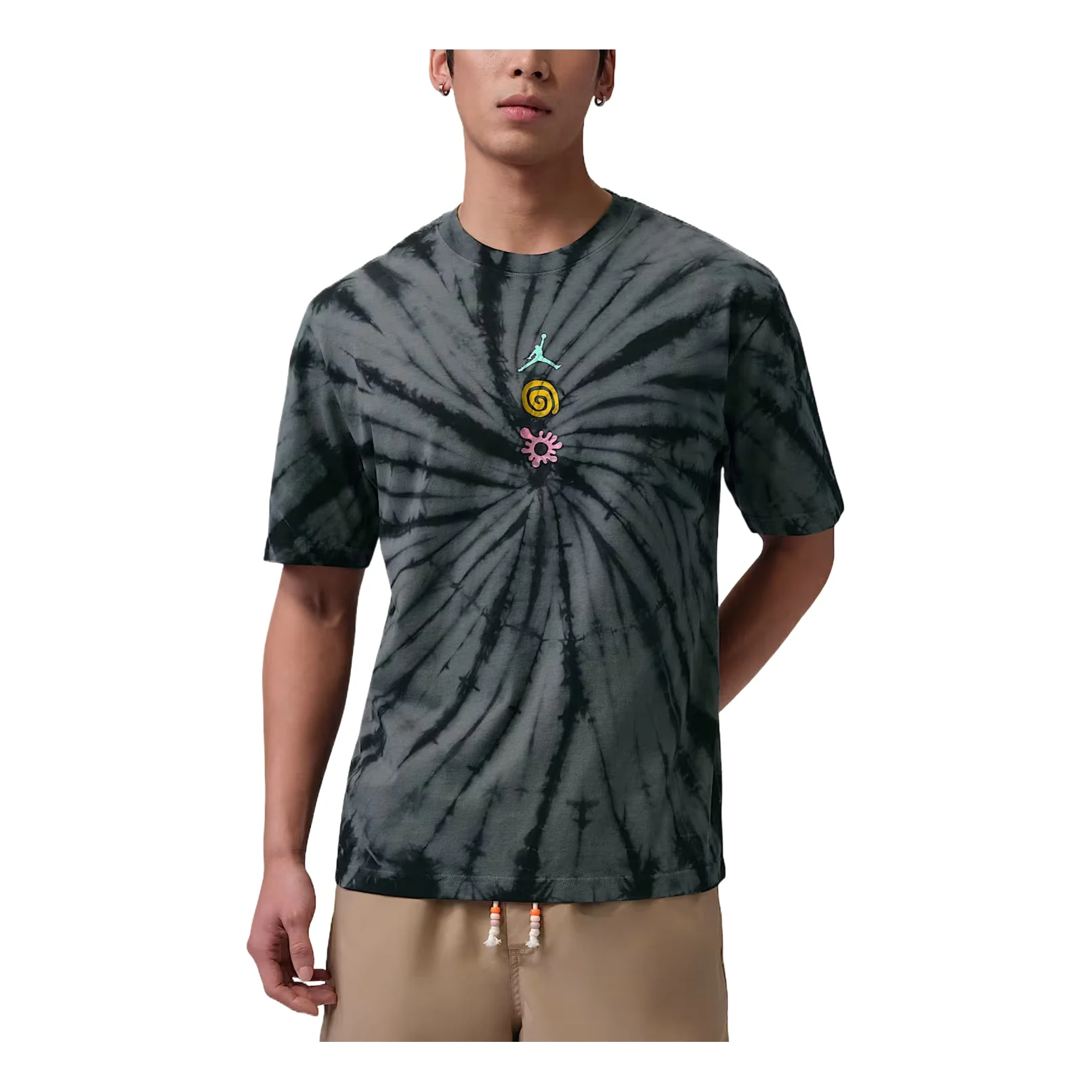 Air Jordan Brooklyn T-Shirt 'Grey Black' IF3158-068 - 1
