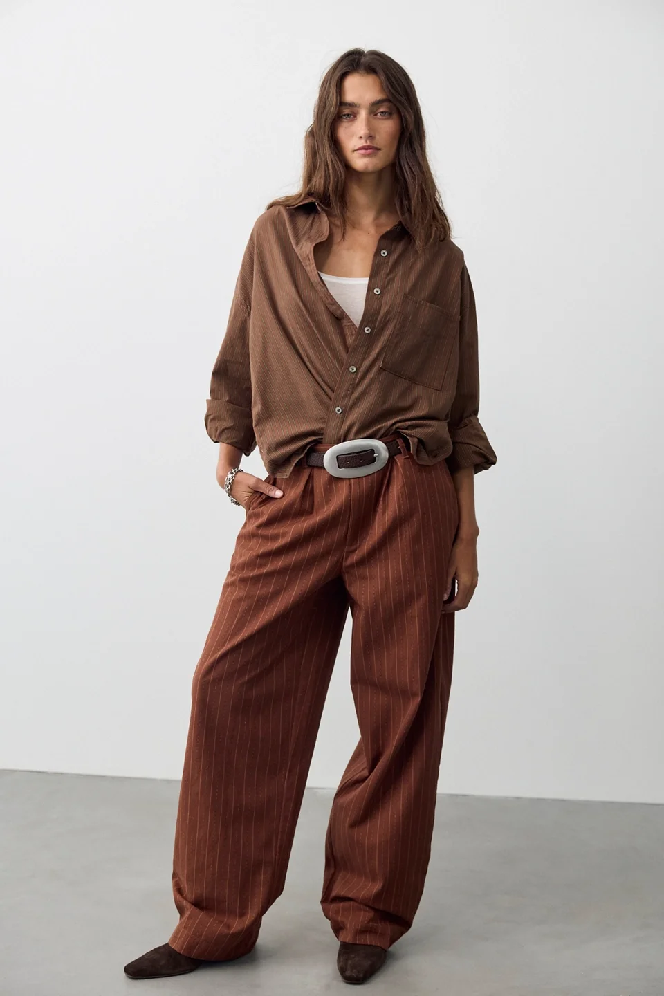 Sketchy Pinstripe Trousers - 1