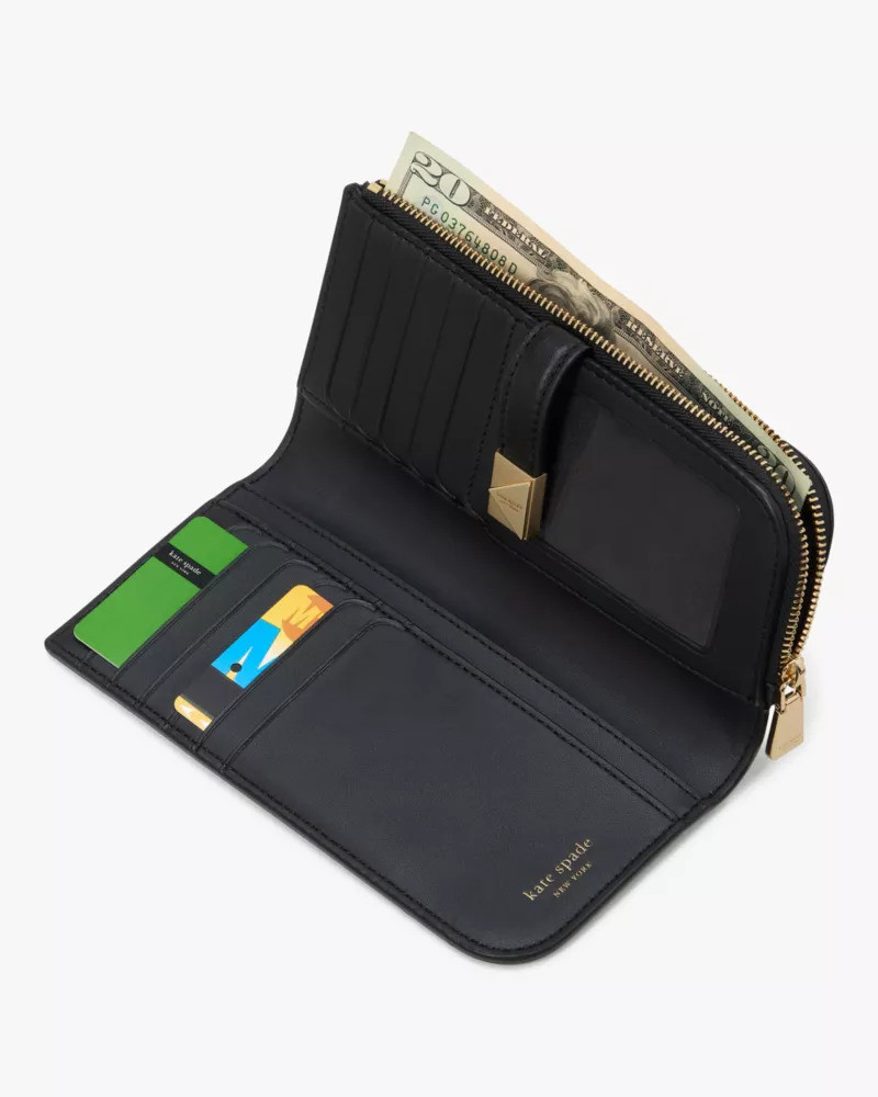Deco Colorblocked Zip Slim Wallet 5
