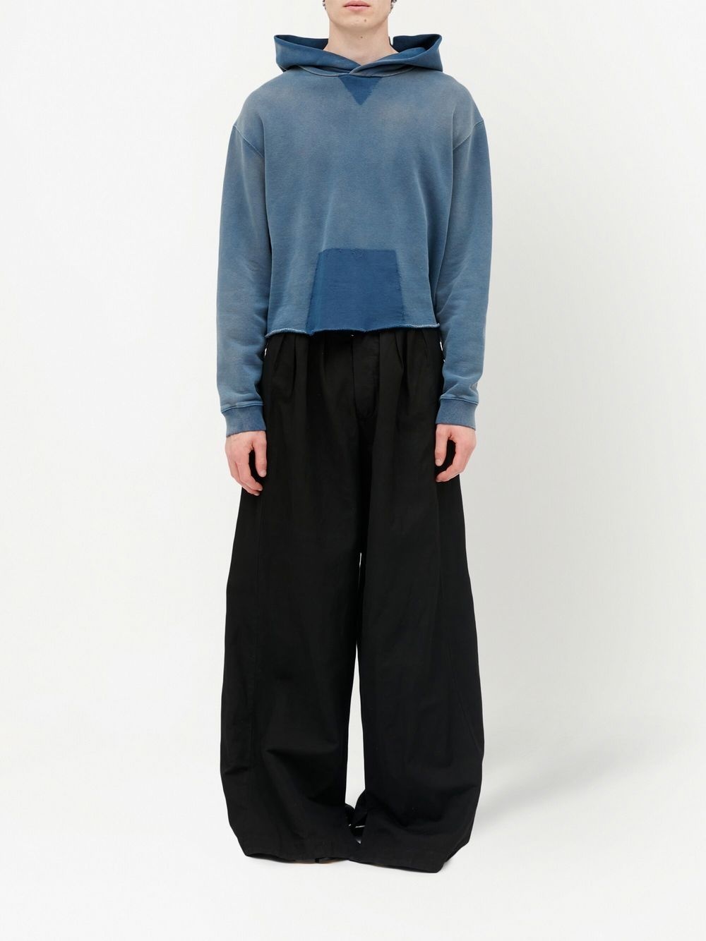faded hooded sweatshirt - 2