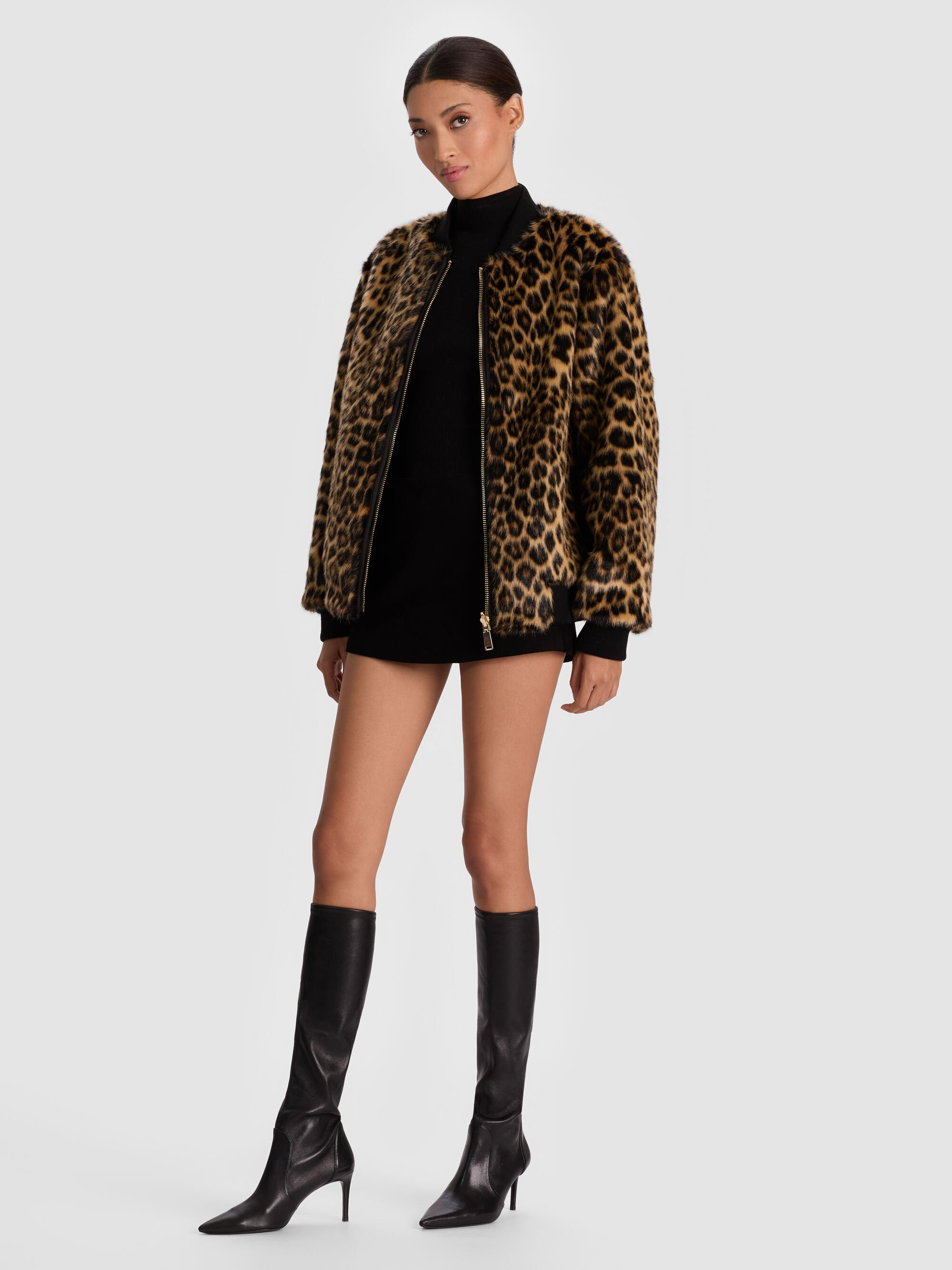BECKY REVERSIBLE FAUX FUR BOMBER JACKET - 6