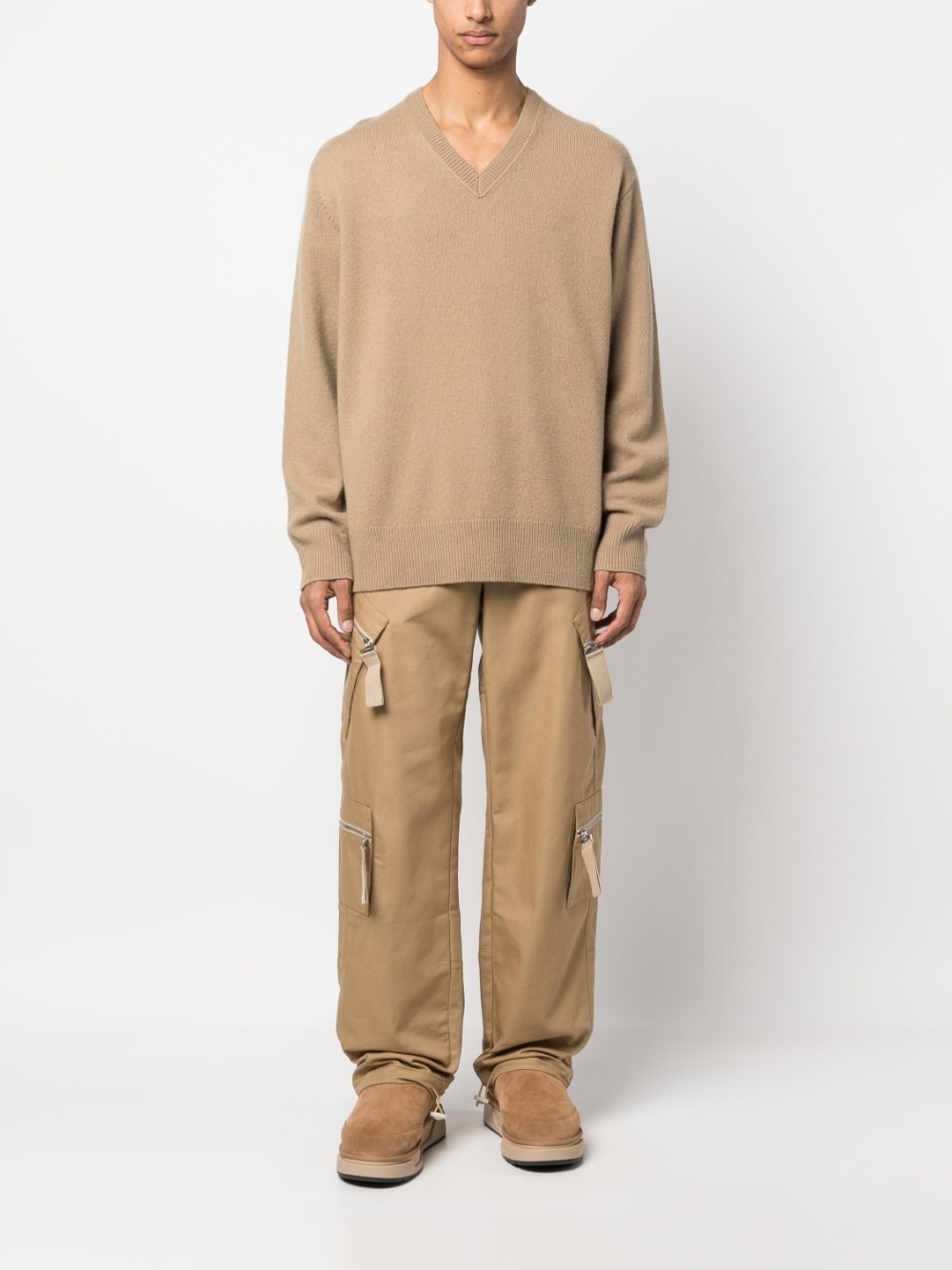 straight-leg cargo trousers - 2