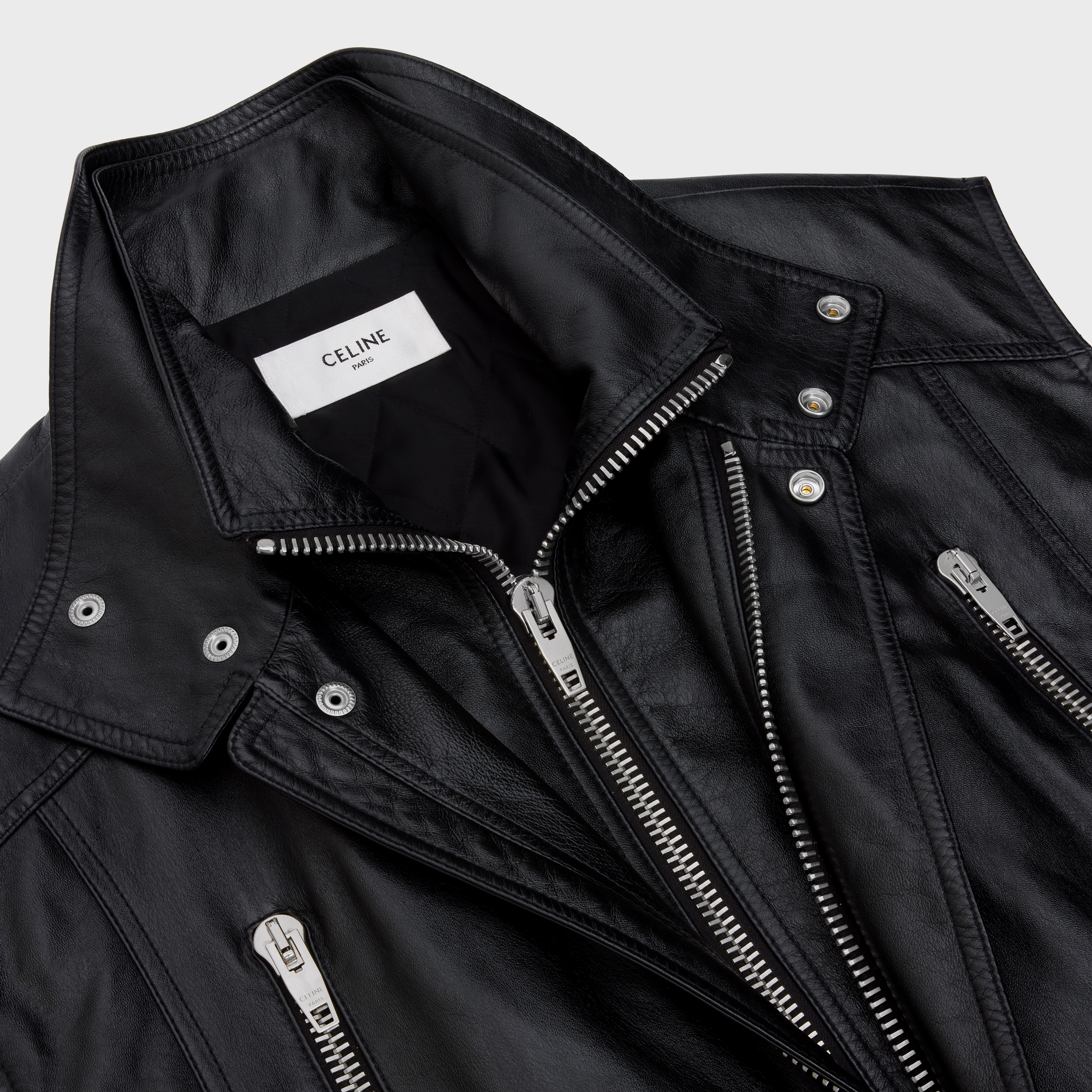 SLEEVELESS JACKET IN SOFT LAMBSKIN - 4