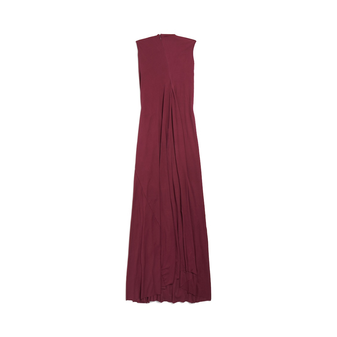 Women's Sleeveless Dress in Burgundy - 2
