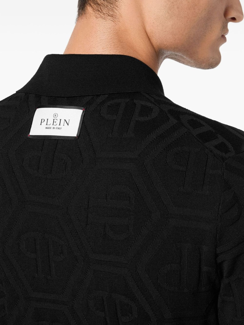 monogram-jacquard polo shirt 5
