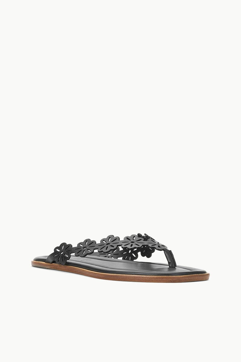 STAUD DANTE FLORAL THONG SLIDE BLACK 5