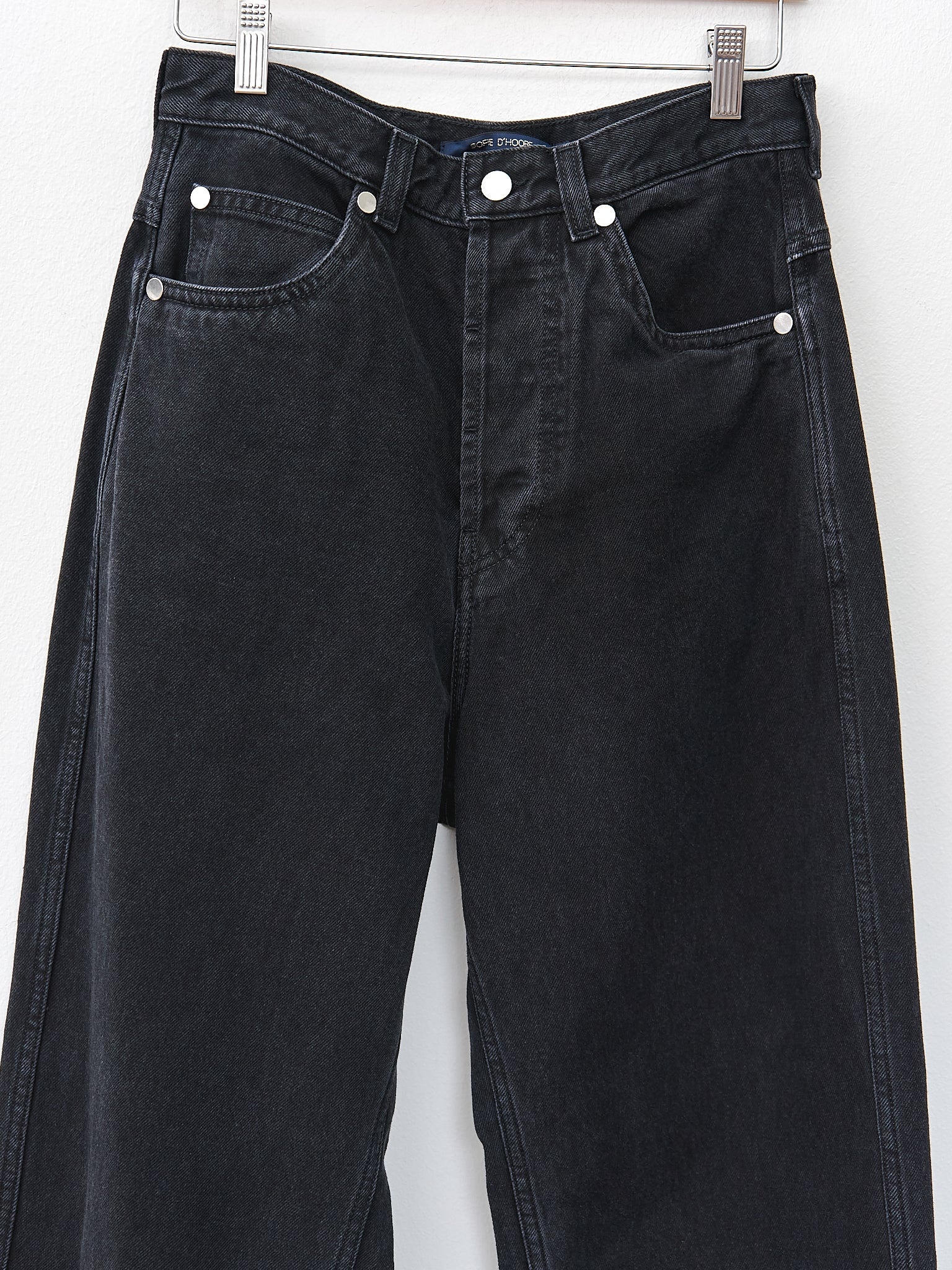 Peggy Denim - Black Cotton Denim - 6