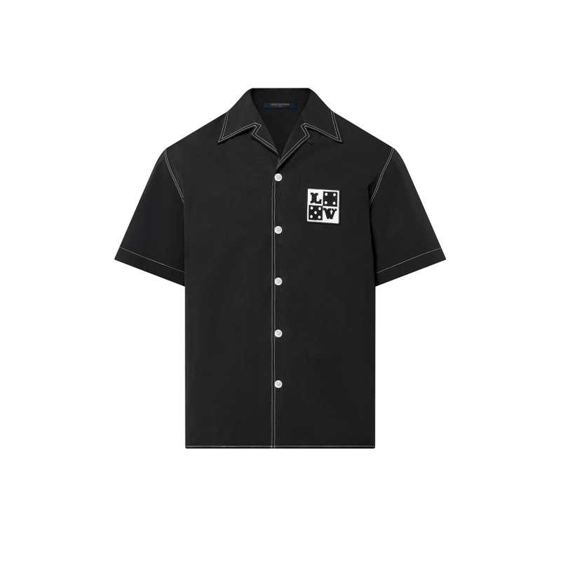 Embroidered Short-Sleeved Cotton Shirt 1