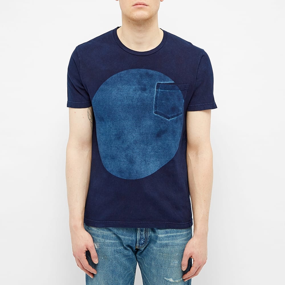 Blue Blue Japan Big Circle Slub Tee - 3