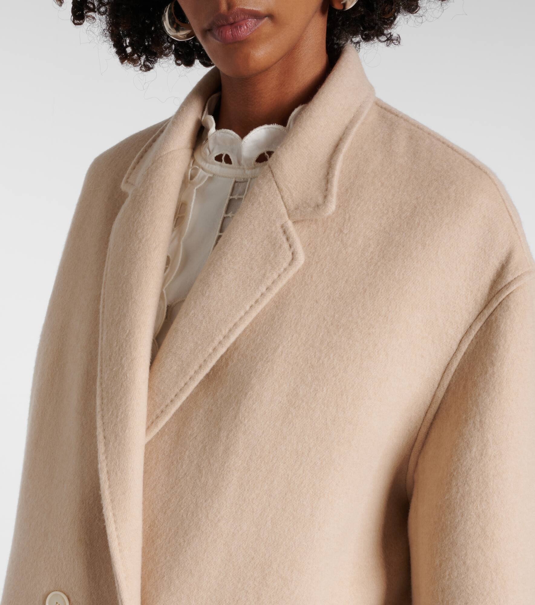 Efegozi wool, cashmere and silk coat - 4