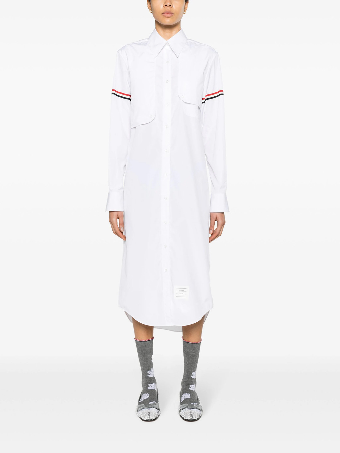Cotton Armband Easy Fit Maxi Shirtdress - 2